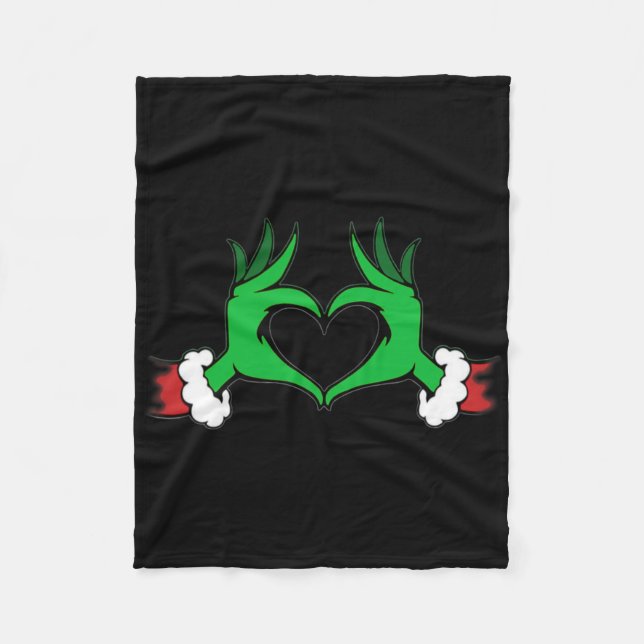 Manta Polar Elfo Divertido de Navidad  (Anverso)