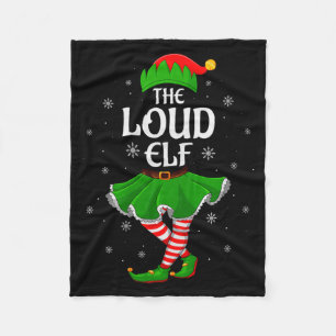 Manta Polar Elfo Fuerte Navidad Familia Chicas Mujeres Equipo 