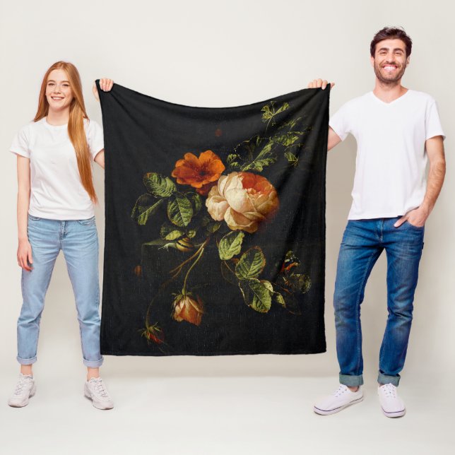 Manta Polar Elias van den Broeck, Vida fija con Rosas (In situ)