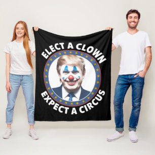 Manta Polar Elige un payaso, espera un circo política divertid