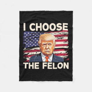 Manta Polar Elija La Fla Estadounidense Felon Funny Pro Trump