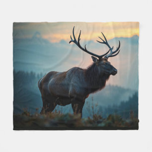 Manta Polar Elk en una carrera por el amanecer