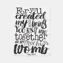 Manta Polar Ella es más preciosa que Jewels Proverbs White