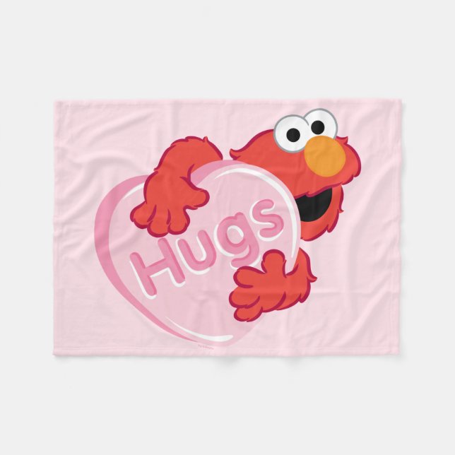Manta Polar Elmo "Abraza" Valentine Heart Candy (Frente (Horizontal))