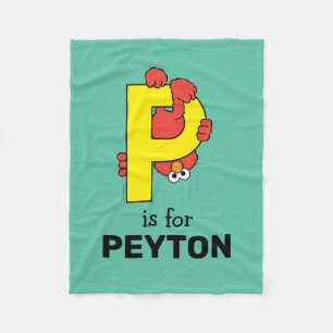 Manta Polar Elmo Alphabet   P Yellow
