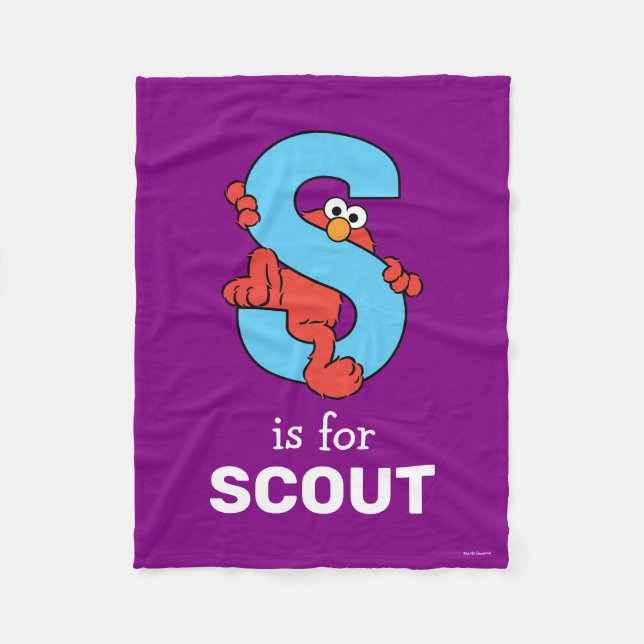 Manta Polar Elmo Alphabet | S Azul (Anverso)