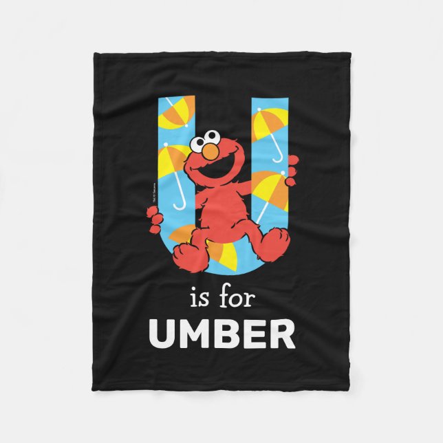Manta Polar Elmo Alphabet | U Umbrella (Anverso)