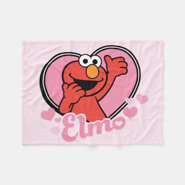 Manta Polar Elmo en Heart Valentine (Frente (Horizontal))