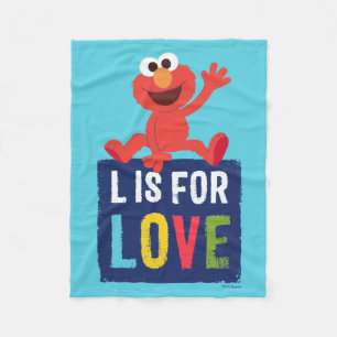 Manta Polar Elmo   L es para amor
