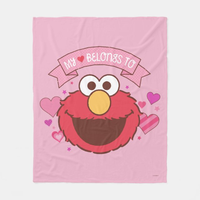 Manta Polar Elmo | Mi Corazón Pertenece A Elmo (Anverso)