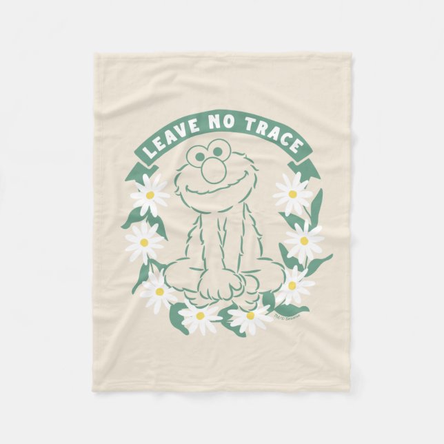 Manta Polar Elmo | No dejar trazos de gráficos florales (Anverso)