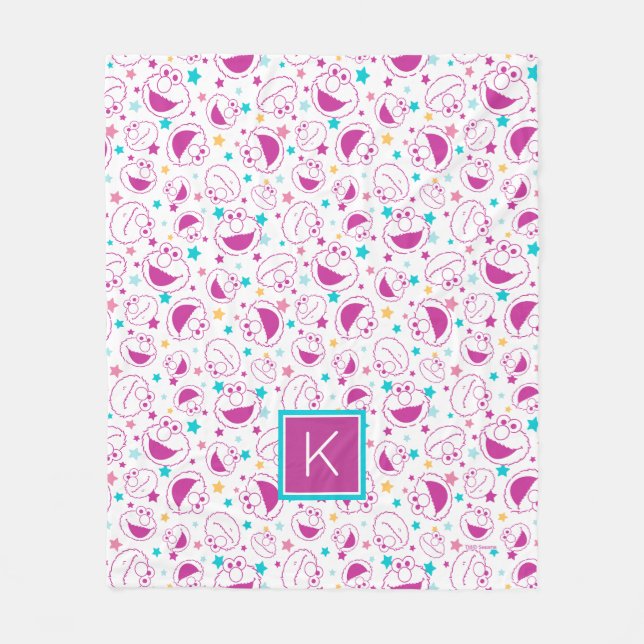 Manta Polar Elmo | Patrón de estrella dulce y suave | Monogram (Anverso)