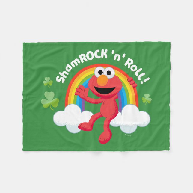 Manta Polar Elmo | Shamrock 'n' Roll Arcoiris (Frente (Horizontal))