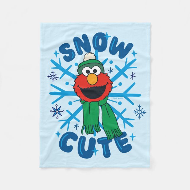 Manta Polar Elmo Snow Cute (Anverso)