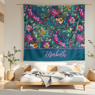 Manta Polar Elsabeth Colorful Art Nouveau Fleece Blanket