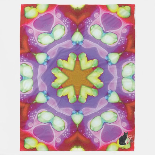 Manta Polar Elysium Kaleidoscope Fleece Blanket (Anverso)