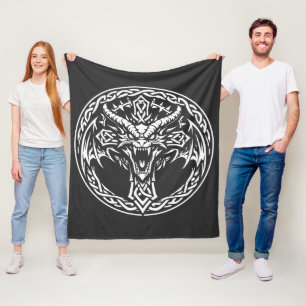 Manta Polar Emblema de Dragón Celta por BurnsInHell