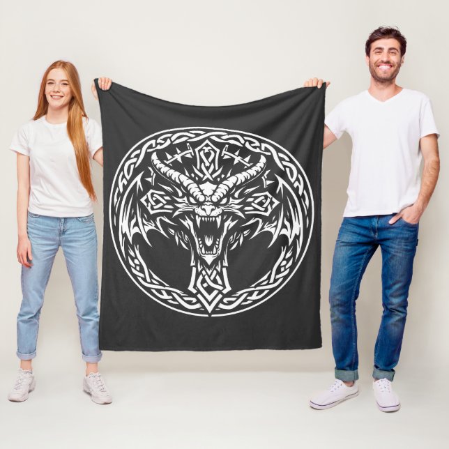 Manta Polar Emblema de Dragón Celta por BurnsInHell (In situ)