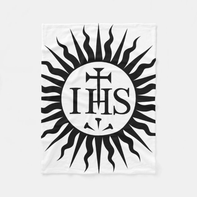 Manta Polar Emblema de la Sociedad de Jesús (Anverso)