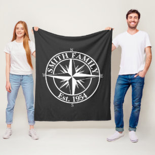 Manta Polar Emblema personalizable de monograma de estrella de