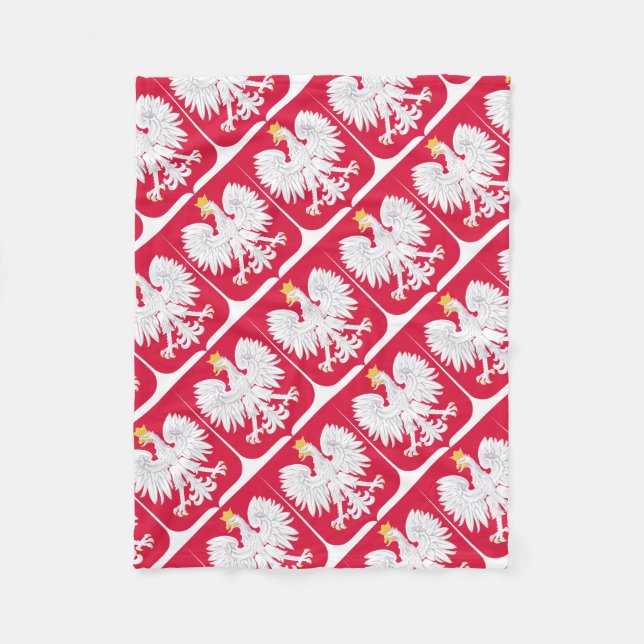 Manta Polar Emblema polaco - Escudo de Polonia - Polska Herb P (Anverso)