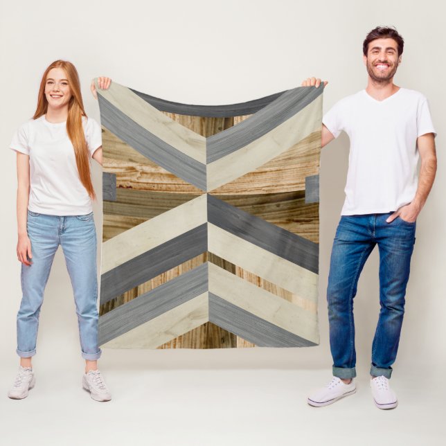 Manta Polar Embutido geométrico (In situ)