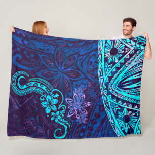 Manta Polar Emerald Blue Splash de Tie Dye Blissful Island 550