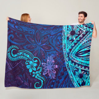 Manta Polar Emerald Blue Splash de Tie Dye Blissful Island 550