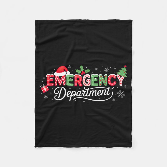 Manta Polar Emergency Department Christmas Santa Er  (Anverso)