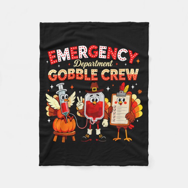 Manta Polar Emergency Department Gobble Crew Thanksgiving Nurs (Anverso)