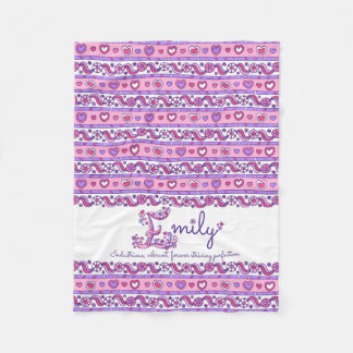 Manta Polar Emily personalized E name significa 'manta para ni