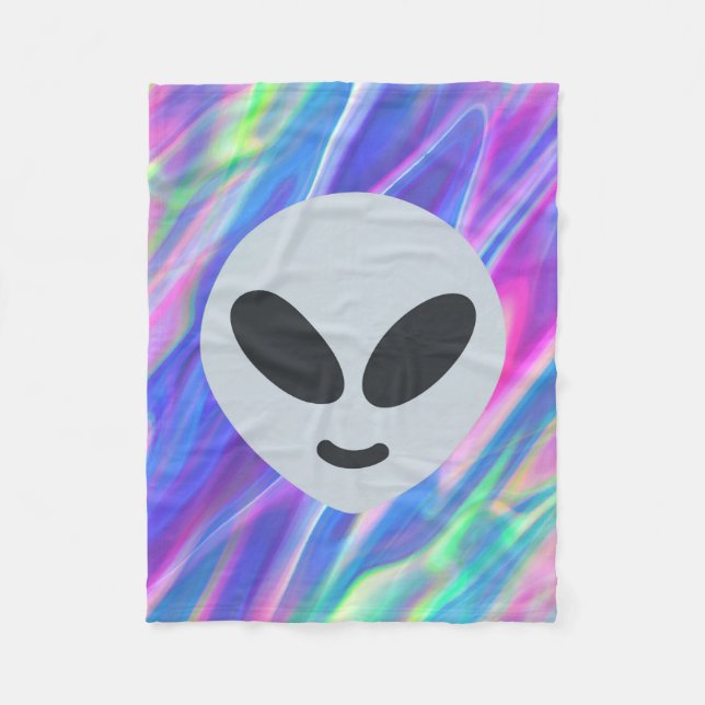 Manta Polar emoji alienígena vaporwave (Anverso)