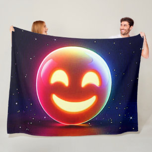 Manta Polar Emoji de orb feliz brillante