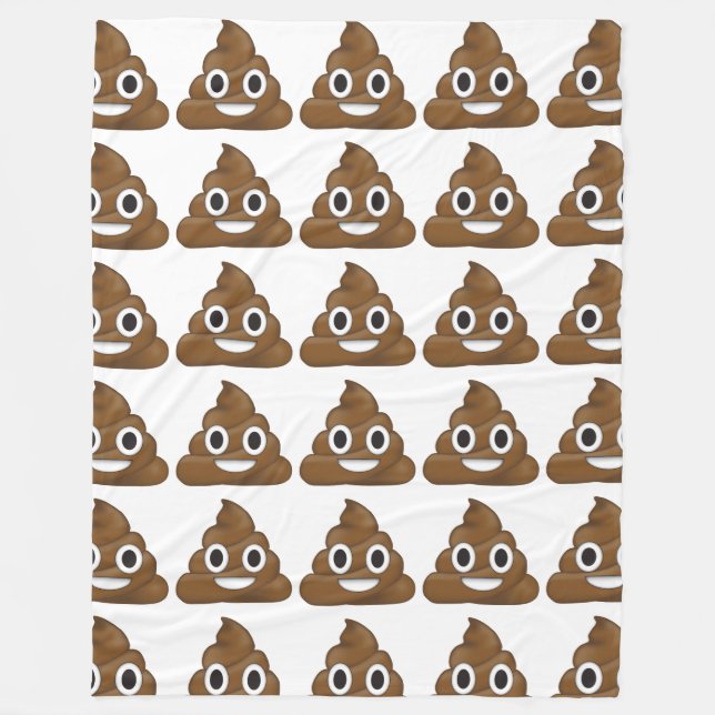 Manta Polar Emoji de poop (Anverso)