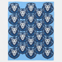 Manta Polar Emote de León Azul