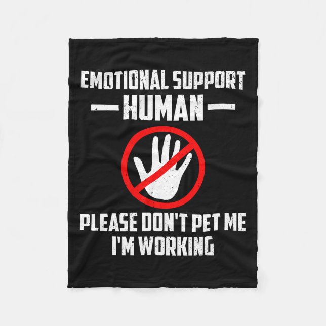 Manta Polar Emotional-suprt Human Halloween Costume Do Not Pet (Anverso)