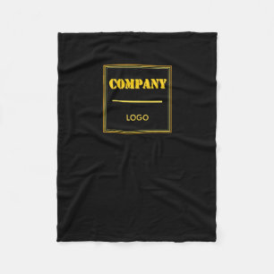 Manta Polar Empresa personalizada negra moderna personalizada