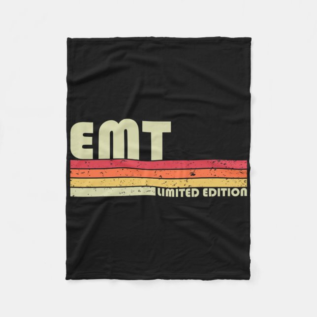 Manta Polar Emt Funny Job Title Profession Birthday Worker Ide (Anverso)