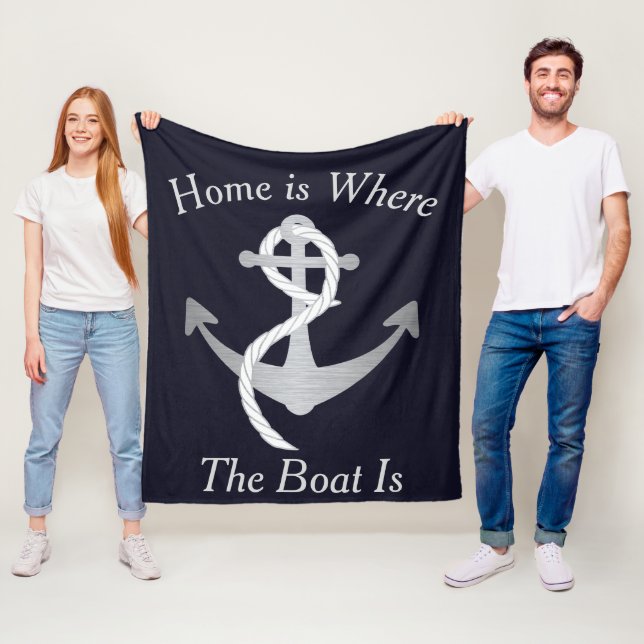 Manta Polar En Casa Es Donde El Barco Es Un Barco De Ancla Náu (In situ)
