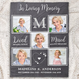 Manta Polar En el recuerdo de amor Personalizado 5 Imagen