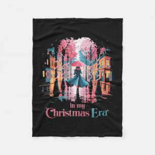 Manta Polar En la era de mis Navidades. Línea de amor de vacac