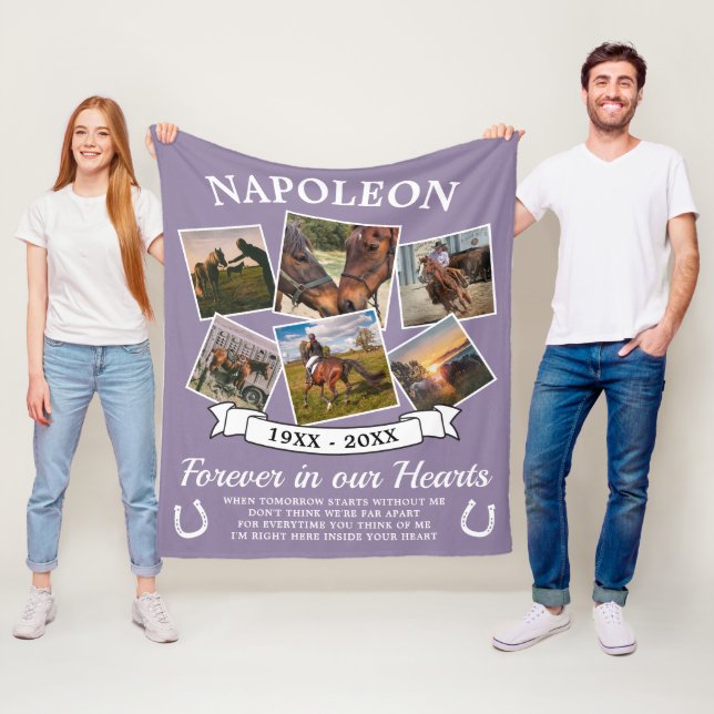 Manta Polar En la memoria amorosa caballo morado (In situ)