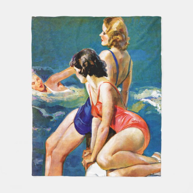 Manta Polar En la piscina (Anverso)