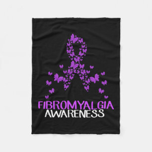 Manta Polar En Mayo Usa Fibromialgia Morada Mariposa Fibro Aw