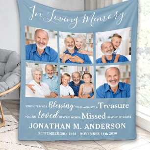 Manta Polar En memoria amorosa 6 recuerdo de fotos