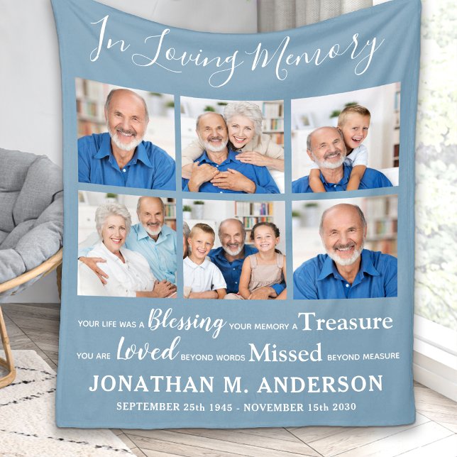 Manta Polar En memoria amorosa 6 recuerdo de fotos (Subido por el creador)