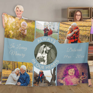Manta Polar En memoria amorosa foto personalizada Wedgewood az