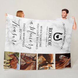 Manta Polar En Memoria de Caballo Memorial