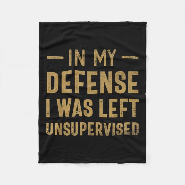 Manta Polar En Mi Defensa Me Quedé Sin Supervisión Sarcástica  (Anverso)
