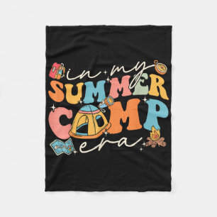 Manta Polar En Mi Era de Campamento de Verano Retro Campista d